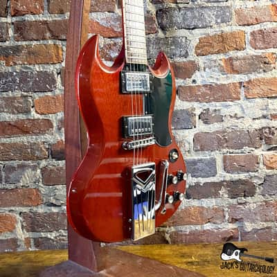 Gibson '61 Les Paul (SG) Tribute Electric Guitar (2013 - Cherry) image 12