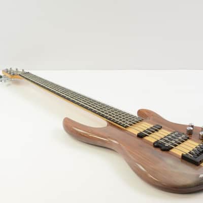 Carvin LB76 Electric 6-String Bass - Natural w/ Gig Bag - Cloudy Finish - LB-76 image 4
