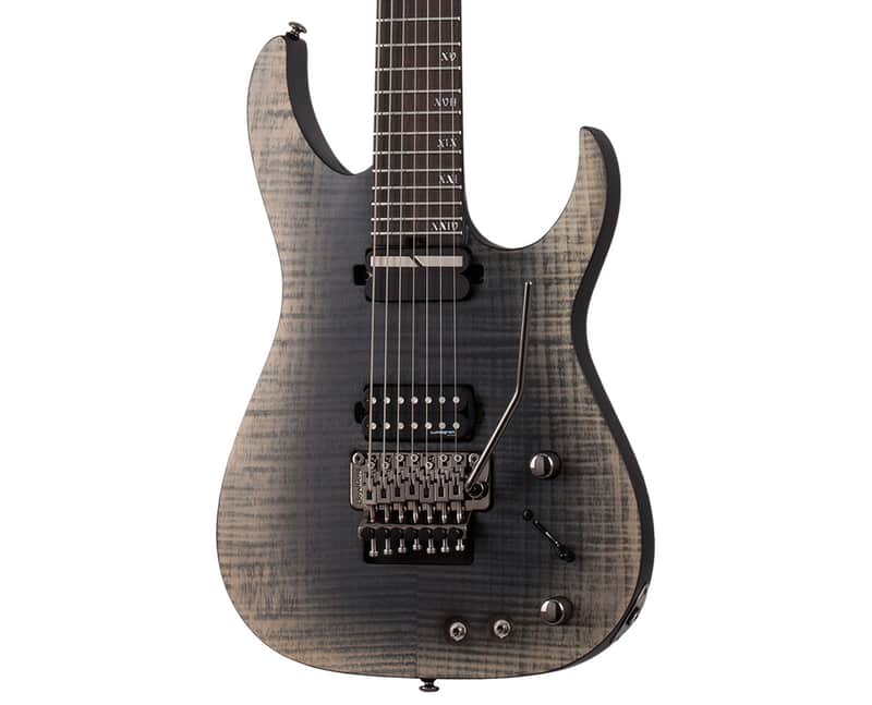 Schecter Banshee Mach-7 FR-S 7-String Guitar - Fallout Burst - Open Box image 1