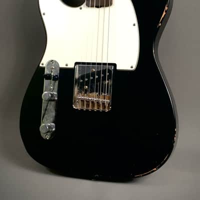 LEFTY! Custom Vintage Boutique NOS Relic Black Nitro Lacquer USA Luther Perkins Exotic Roasted Esquire Tele HSC 7.45 Lb image 2