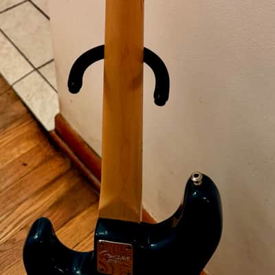 Fender American Deluxe Precision Bass - Transparent Teal Blue image 5