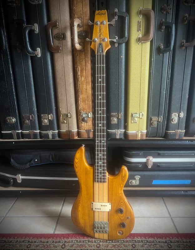 1981 Aria Pro II TSB-550 Tri Sound Bass Neck-Thru Ash Natural MIJ Matsumoku image 1