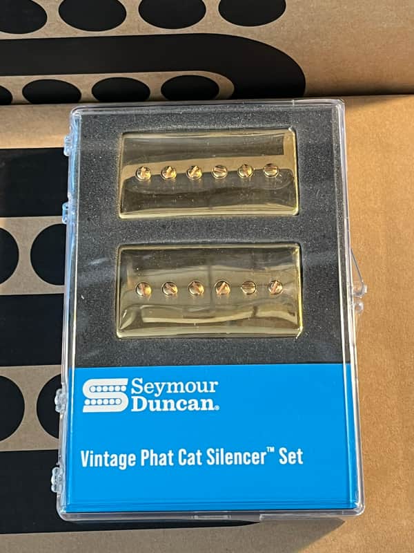 Seymour Duncan Vintage Phat Cat Silencer Pickup Set - Gold image 1