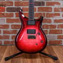 PRS Private Stock Custom 24 Semi-Hollow Curly Maple Top Blood Red Glow with Smokeburst 2025 w/OHSC