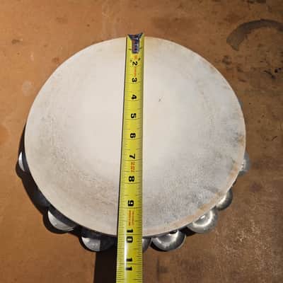 Grover 10" Double Row Tambourine w/ Silver Jingles - Carry Case & Wax image 7