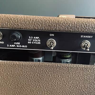 1963 Fender Vibrasonic Amp - Brownface image 5