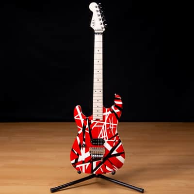 EVH Striped Series LH, R/B/W Electric Guitar SN EVH2111035 image 2