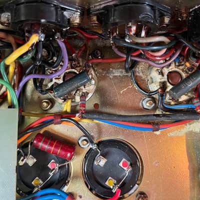 Marshall JMP 1959 Super Lead 2-Channel 100-Watt Guitar Amp Head 1973 Factory Purple Signed by Jim Marshall image 7