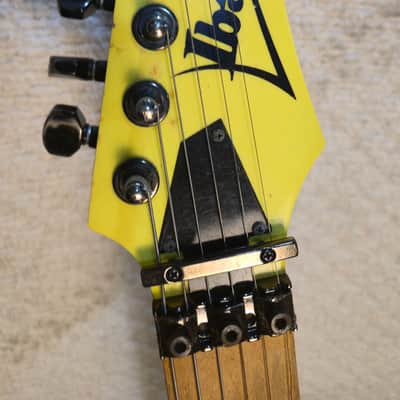 1987 Ibanez JEM777-DY Steve Vai Signature w/OHSC Great Shape!- Desert Sun Yellow image 7