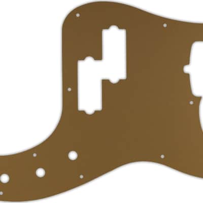 WD Custom Pickguard For Fender 2019 American Ultra Precision Bass #59 Gold/Clear/Gold