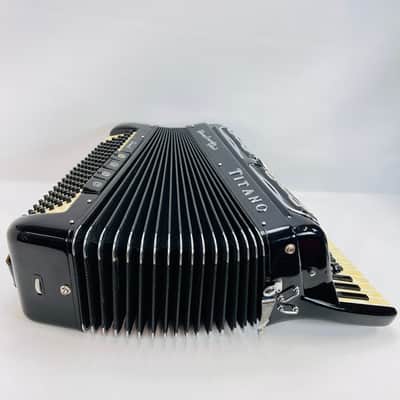 VTG Titano Palmer Converter Grand Piano Accordion Black LMH 41 Keys 120 Bass image 11