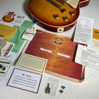 Gibson Les Paul Custom Shop 1958 Reissue Cherry Sunburst image 14