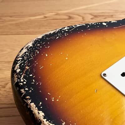 2025 Fender Custom Shop 55 Stratocaster Masterbuilt Dennis Galuszka 2-Tone Sunburst Relic image 13