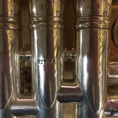 Pre-War Fabrication Francais Perfectionee Silver Plated Trumpet by Besson-c.1925 image 3