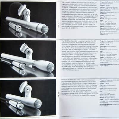 Vintage 1984 Electro-Voice DO54 / PL9 / 635A/B Omnidirectional Dynamic Microphone Low Z w accessories image 2