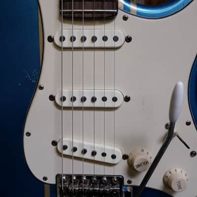 Keith Holland Custom S-ANS #1319 - Ocean Turquoise Metallic Nitro w/ "Z-28" Gold Stripe with Hard Case image 10
