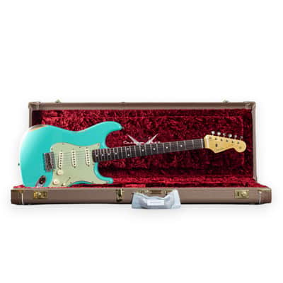 Fender Custom Shop 1960 Strat Relic RW Seafoam Green image 9
