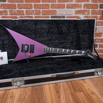 Jackson USA Custom Shop RR1 Rhoads Purple w/ Black Bevels 1986 w/Hard Shell Case image 2