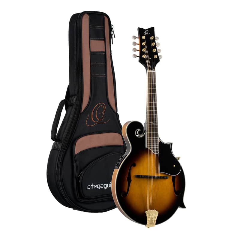 Ortega RMFE90TS F-Style Series Solid Spruce Top Maple Neck 8-String Acoustic-Electric Mandolin w/Deluxe Gig Bag image 1
