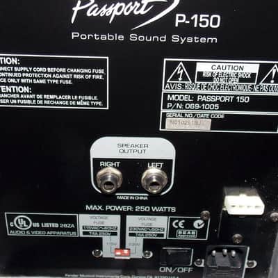 Fender Passport P150 Portable PA System- Amp/Mixer/2 Speakers 150 Watt image 3