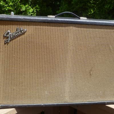 1966 Fender Bandmaster Loaded Speaker Cabinet - 2x12 / Blackface image 23