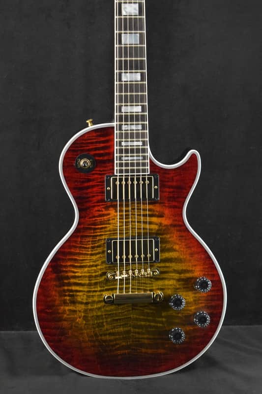 Gibson Custom Shop Les Paul Axcess Custom Figured Top w/ Ebony Fingerboard Gloss Bengal Burst image 1