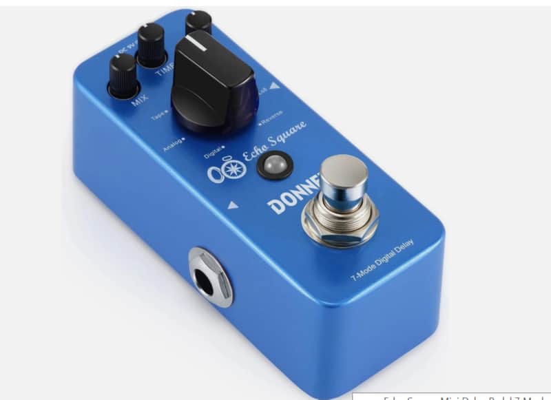 Echo Square Mini Delay Pedal – 7 Modes Analog, Tape, Reverse, Mod, LoFi & Sweep Delay Effects image 1