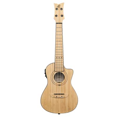 Ortega RUNAB-CC Bamboo Series Solid Bamboo Top & Neck 4-String Concert Acoustic-Electric Ukulele w/Gig Bag image 4