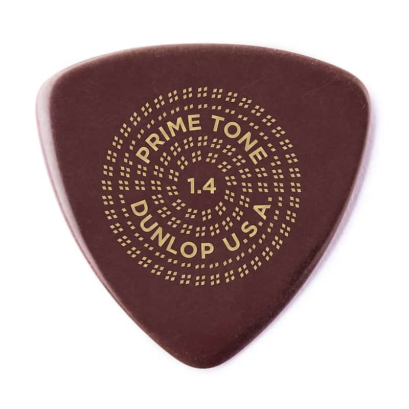 Dunlop 513P14 Primetone Tri Smooth 1.4mm Triangle Guitar Picks (3-Pack) image 1