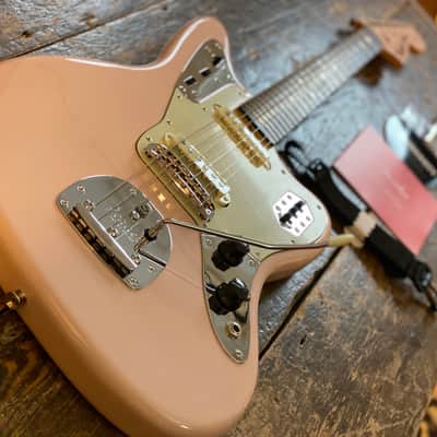Fender Japan Limited Edition Traditional 60's Jaguar FSR Shell Pink w/ MH Unplayed w/ Softcase & Docs MIJ image 3