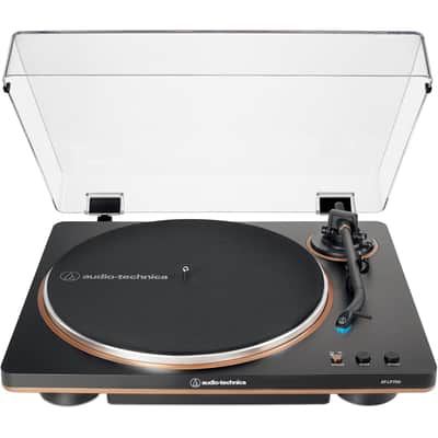 Audio-Technica Fully Automatic Belt-Drive Turntable, Black/Bronze + Studio Monitors, Pair image 3