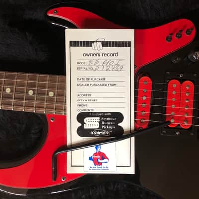 Kramer  EE Pro 1 Elliot Easton  1987-1989 Black/Red image 6