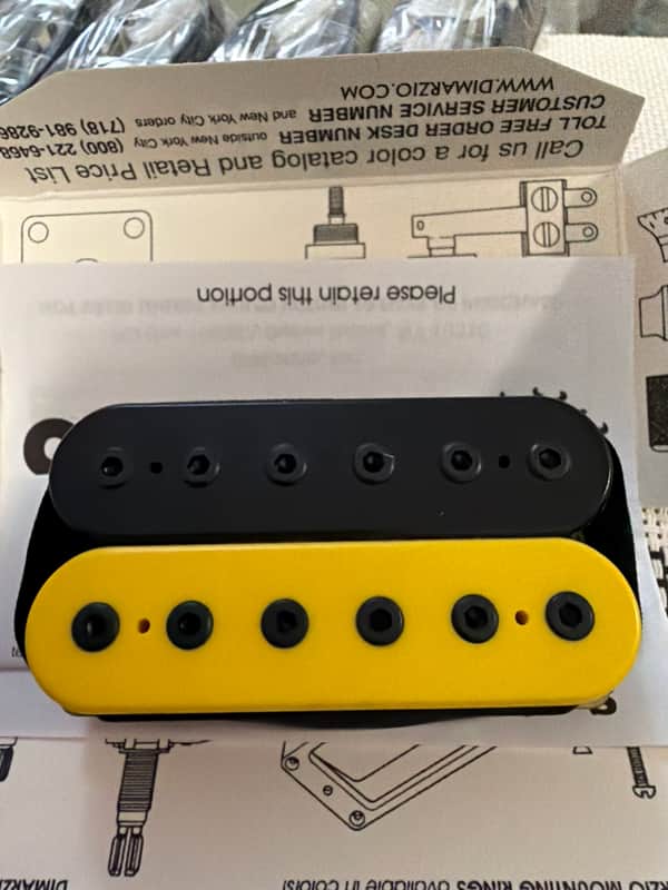 DiMarzio DP150 1995 - Black and yellow image 1