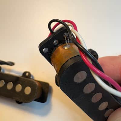 Vintage Schecter Bass Pickups 80s - Black Jazz Style Center Tap Hot Thick image 3