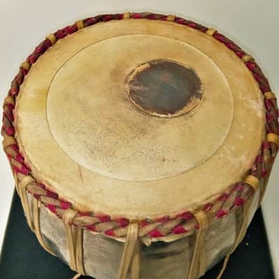 Vintage Authentic Steel Tabla Drum Dagga Bayan Made in India image 4