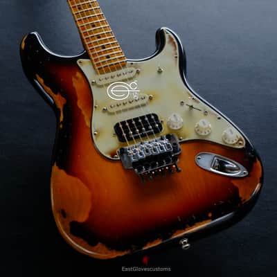 Fender Stratocaster Floyd Rose Classic HSS Sunburst Made in USA Aged Relic (VERY RARE) image 1