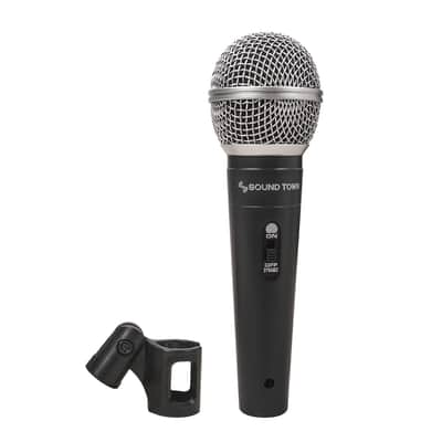 STMICKT3 | 3-piece Professional Handheld Dynamic Microphone Kit with Carry Case, Mic Clips, 26ft XLR to 1/4" Audio Cables image 3