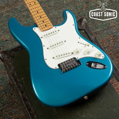 Vintage 1991 Fender Standard Stratocaster *first year Mexico factory* Lake Placid Blue image 6