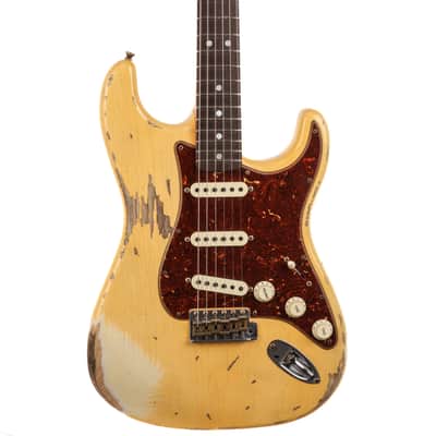 Fender Custom Shop 1969 Stratocaster Heavy Relic Guitar - Aged Vintage White - CHUCKSCLUSIVE - #R111533 image 5