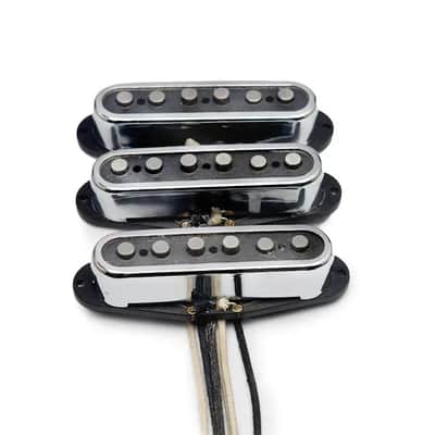 Open Staggered Poles Guitar Alnico 5 Strat Style Pickups Set image 1