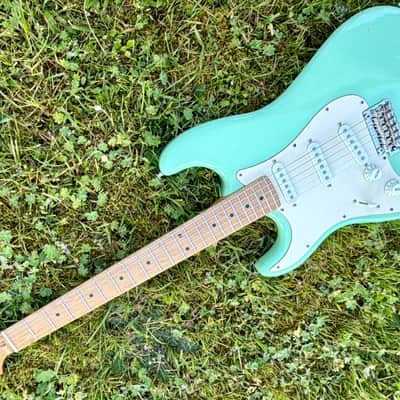 JET js300 seafoam green lefthand lefty strat js-300 image 9