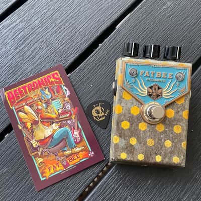 Beetronics Custom Shop Fatbee Overdrive blue gold image 7