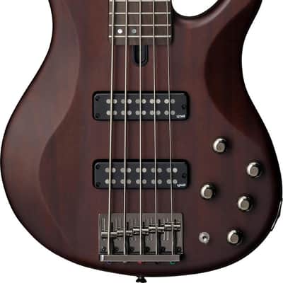 Yamaha TRBX505 5-String Bass Guitar, Rosewood Fingerboard, Translucent Brown image 1