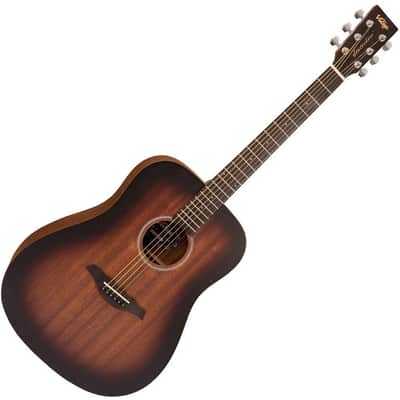 Vintage Statesboro Dreadnought Acoustic Guitar - Whisky Sour (V440WK) image 2