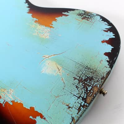 1992 Fender MIM Telecaster Customized by East Gloves Guitars in Relic Daphne Blue Finish image 18