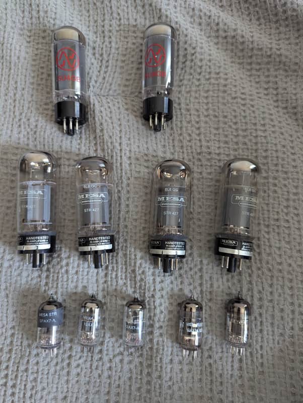 Mesa Boogie Dual Rectifier Tube Kit #2 - Quad STR-427 6L6GC, SPAX7, 7025 & JJ 5U4GB Set imagen 1