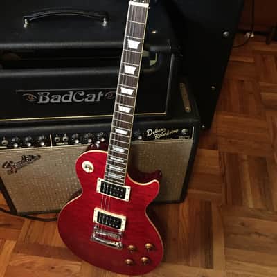 Epiphone Les Paul Classic Quilt Flametop Cherry Set Neck Guitar with slash looks! es sg ri lp jr image 1
