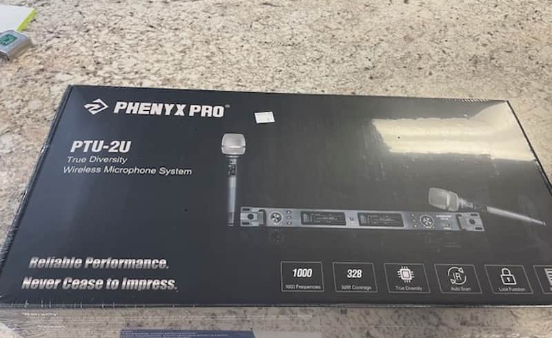 Phenyx Pro PTU-2U Dual Wireless Handheld Microphone System image 1