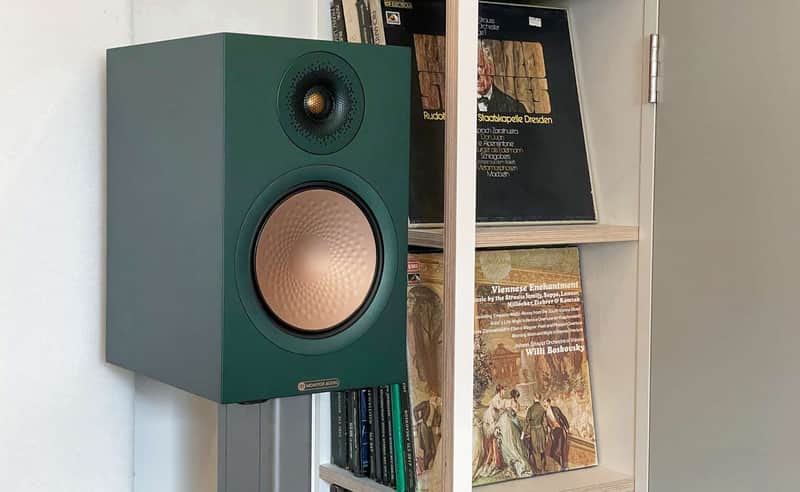 Monitor Audio Silver 100 7G Bookshelf Speakers 2022 - Heritage Green (New - In Box) image 1