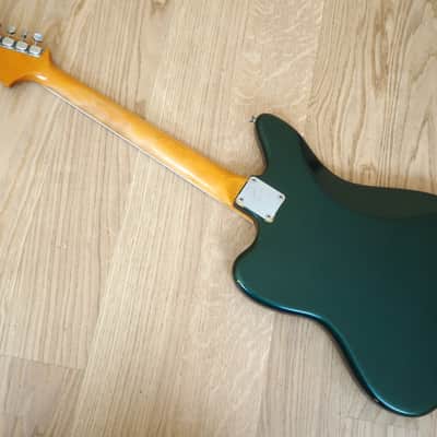 1966 Fender Jaguar Vintage Offset Electric Guitar Sherwood Green w/ohc image 13